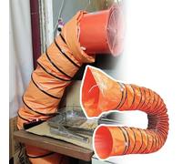 Tuyau flexible en PVC avec crochet en D pour une installation sécurisée, idéal pour la climatisation, la salle de bain, la cuisine et la ventilation d'usine