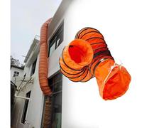Tuyau Flexible en PVC de 1,8 à 10 m de Long, avec Corde réglable et Anneaux en D, pour Ventilateur d'extraction Suspendu ou Utilitaire (350 mm, Longueur 10 m).