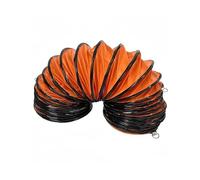 Tuyau flexible en PVC de 10 pieds, conduit ignifuge avec corde réglable, crochet en D et support en acier for applications de ventilation, d'évacuation, de séchage et de refroidissement(50cm)