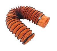 Tuyau flexible en PVC de 20,3 cm avec support SD et collier de réduction du bruit - Idéal pour les systèmes de CVC - Conduits et ventilation - Outils de rénovation et fournitures de construction