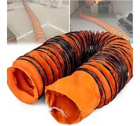 Tuyau flexible en PVC de 20 à 91 cm avec corde réglable, crochet en D et support en acier for ventilateur d'extraction et souffleur utilitaire.(L10mxID200mm)