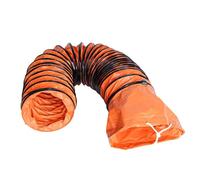 Tuyau flexible en PVC de 25,4 cm x 4,8 m, avec corde réglable et anneau en D pour ventilateur de soufflerie, solution de ventilation durable de 10 m x 150 mm