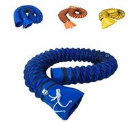 Tuyau flexible en PVC de 497,4 m avec anneau en D et corde réglable - Conduit d'air rétractable de 15,2 cm et 40,6 cm - Idéal pour les applications de ventilation et d'échappement CVC - Bleu - 5 m