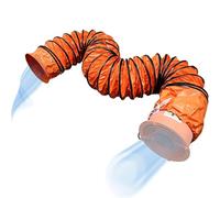Tuyau flexible en PVC for conduits de ventilation et de climatisation, portable, avec anneau en D et corde réglable, de -20 à 100 °C(L 16.4 ft/5m,Dia-9.8in/250mm)