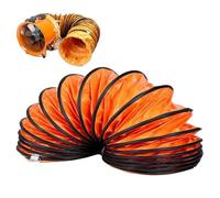 Tuyau flexible en PVC pour CVC | Conduit de ventilation et de ventilateur d'échappement portable robuste | Idéal pour le chauffage, le refroidissement et la gestion du flux d'air (1 m, 500 mm-20)