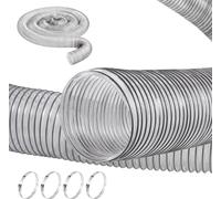 Tuyau flexible en PVC pour le vide - Tuyau de collecte de poussière 100x6100mm - Caoutchouc d'aspiration de haute qualité pour les applications industrielles