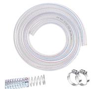 Tuyau Flexible En PVC Renforcé De Fil D'acier Tube En Vinyle Transparent | 25mm 38mm Tuyau D'aspiration Flexible De Pompe, Tuyau Transparent Renforcé De Fil D'acier En PVC(3.0m/9.8ft,102mm/4.01")