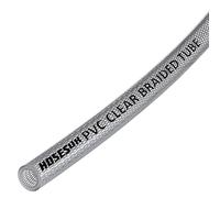 Tuyau flexible en PVC transparent renforcé pour air, eau, huile, gaz, nourriture - 5 m