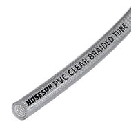 Tuyau flexible en PVC transparent renforcé pour air, eau, huile, gaz, nourriture - 6 mm - 3 m