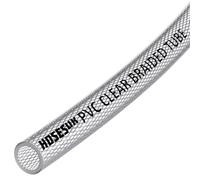 Tuyau flexible en PVC transparent renforcé pour air, eau, huile, gaz, nourriture - 8 mm (5/16") - 5 mètres