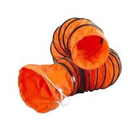 Tuyau flexible en PVC, tuyau de ventilation avec corde réglable et anneau en D, tuyau ventilation flexible pour uisine/construction/grenier(5m,600mm)