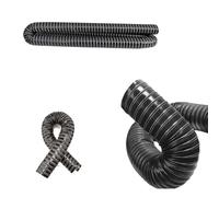 Tuyau flexible en silicone résistant à la chaleur 2 m ID 32102 mm Tuyau d'aération automobile résistant aux hautes températures Noir Idéal pour les solutions de circulation d'air