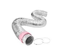 Tuyau Flexible Isolé Thermique CVC Conduit d'Aération Isolant Aluminium 10.8x762cm