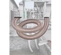 Tuyau Flexible ondulé Transparent, Tuyau d'aspiration Industriel en Fil d'acier plaqué cuivre en polyuréthane PU, pour la Sculpture sur Bois(Dia 14cm/5.51in,2mm)