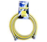 Tuyau flexible pour gaz 3 m - 1/2" FF en acier inoxydable conforme à la norme EN 15266, utilisateurs de gaz domestique UNIROLL