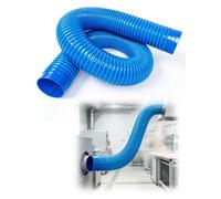 Tuyau Flexible PVC Bleu, pour Aspiration de Poussière et Ventilation