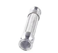 Tuyau flexible tressé à trois colliers de serrage de 25 mm de longueur 2000 mm SS304 Tube sanitaire pour distillation maison DN20 Virole résistante aux hautes températures de qualité alimentaire