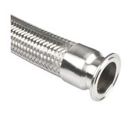 Tuyau Flexible tressé à trois pinces en acier inoxydable 3/4, 1, 11/4, 11/2, 2 pouces, 304, 30/50/100cm de Long(INP,32MM X FER.50.5_50CM)