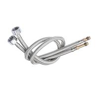 Tuyau flexible tressé en acier inoxydable et caoutchouc for robinet d'eau chaude froide, 60 cm, 2 pièces Pour Cuisine