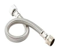 Tuyau flexible tressé en acier inoxydable G1/2, filetage interne et externe, rallonge de 20 à 200 cm for douchette manuelle(150cm)