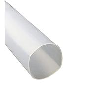 Tuyau gainé de silicone translucide, en forme de O, grand diamètre, facile à couper, flexible, longueur 1 m, épaisseur 2 mm, diamètre extérieur 26-57 mm, diamètre intérieur 22-53 mm, 1 pièce(54x50mm)