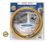 Tuyau Gaz Naturel - WPRO TNV156 - Longueur 1.5m - Flexible inaltérable - Embouts vissables