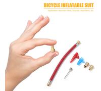 Tuyau Gonflable Pour Roue De Vtt, Adaptateur D'aiguille, Connecteur De Valve De Basket-Ball, Pompe, Outil De Vélo, Aguja Manguera, 6 Pièces