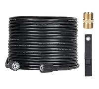 Tuyau Haute Pression 10m M22x14mm, Anti-Torsion, Compatible Karcher HD/Kranzle, Adaptateur Laiton