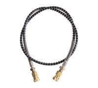 Tuyau haute pression avec ressort enroulé de 100 cm de long pour pompe de remplissage d'air PCP pneumatique, tuyau en nylon noir