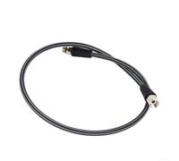 Tuyau haute pression fileté 7/16 20UNF pour la plongée sous-marine avec design en fibre de carbone tressée adapté pour une utilisation avec divers régulateurs de pression de plongée (80 cm)