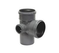 Tuyau HT double raccord coudé DN 110/50/110/90° DN 110/50/110/90° gauche