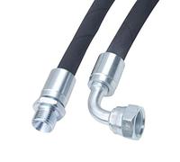 Tuyau hydraulique 2SC, BSP, DN10 3/8", AG/IG 90°, adapté à vos besoins, taille 1200.