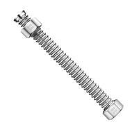 Tuyau Inox Ondulé Soufflet flexible en acier inoxydable 304, 20/40/60/100/150/200 cm, G1/2 pouce, antidéflagrant, for eau chaude et froide(80cm)