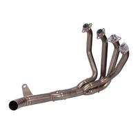 Tuyau Intermédiaire D'échappement De Moto pour Ninja 900 Z900 2017-2020 Slip on Moto Système Complet Modifié Échappement Échappement Avant Tuyau De Liaison Intermédiaire(Titanium Colour)
