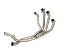 Tuyau Intermédiaire D'échappement De Moto pour Z1000 Z1000SX 2010-2020 Moto Slip on Silencieux D'échappement Modifié Évent Avant Milieu Lien Tuyau D'échappement Silencieux(1)
