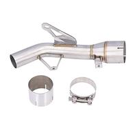 Tuyau Intermédiaire D'échappement de Moto, Système D'échappement de Silencieux Complet 304 en Acier Inoxydable Résistant à la Chaleur de Remplacement du Tube de Liaison Intermédiaire pour Z900 2017-20