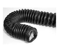 Tuyau isolant en caoutchouc et plastique, feuille d'aluminium, conduit flexible en PVC de 5,8 m de long avec structure en aluminium et 4 couches for la ventilation CVC(35cm)