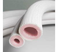 Tuyau Isolant en Mousse Extérieur, Rallonge de Tuyau, Ensemble de Protection de Ligne de Cuivre Flexible pour Mini-split AC et Équipement de Chauffage(16x6mm)