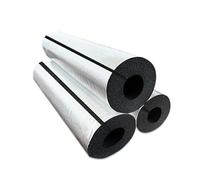 Tuyau Isolation Flexible Mousse auto-adhesive Isolante de Tuyau D'aluminium Manchon Isolant Anti-Gel Et Calorifuge Longueur 0.90/0.95m pour climatisation chauffage et sanitaire(16mm x 10mm x 90cm)