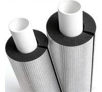 Tuyau Isolation Manchon De Protection Isolation En Papier D'aluminium Semi-fendue Pour Chauffage Et Sanitaire, Manchon De Protection Avec Feuille D'aluminium(ID76mmxT20mmx0.95m)