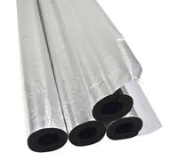 Tuyau Isolation Papier D'aluminium 90.0 cm Manchon Chaleur Préservation Auto Adhésif, Tube Isolant Mousse D'aluminium Épaisseur 10.0 mm pour Tuyau, ID 20-60 mm(20.0mm/0.78in)