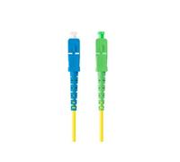 Câble Fibre Optique - Lanberg - 1m - Mono SC/APC-SC/UPC - Simplex G657A1 - Jaune
