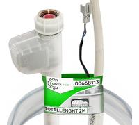 Tuyau Lave Vaisselle 1,68 m avec Aquastop Longueur Totale 2m 10 bar Tm70°C | Code Original 00668113 668113 pour Bosch pour Siemens pour Neff - Garantie de 5 Ans - MADE IN ITALY - ONIX TECH