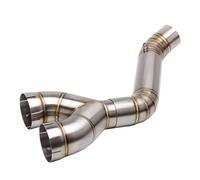 Tuyau Liaison Intermédiaire D'échappement Moto 60mm sans Lacet pour BMW pour S1000rr pour S1000r 2010-2015 Évasion Silencieux D'échappement Tuyaux(Acier Inoxydable)