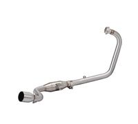 tuyau liaison intermédiaire Tuyau de raccordement Av&ant modifié pour échappement moto pour Jike Sa 155 en acier inoxydable, interface 5.1 mm manchon coulissant