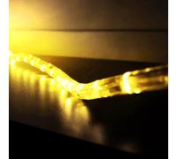 Tuyau Lumineux Chaîne Lumineuse LED Jaune Intérieur/Extérieur Bande Lumineuse 6M