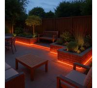 Tuyau Lumineux Guirlande Bandeau Extérieur Balcon 6m LED Rouge