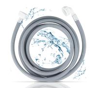 Tuyau Machine à Laver 3m,Alimentation Eau Universelle Coudé Droit(Gris) | Tuyau d'arrivée d'eau 3m compatible lave-linge et lave-vaisselle avec raccord universel 3/4"