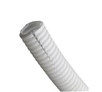 Tuyau métallique de 1 mètre, 11.6mm-34.5mm, tuyau ondulé isolé en PP, filetage, plastique, manchon protection flexible(White,AD 11.6 x ID 8mm)