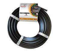 Tuyau micro conduit d'irrigation - Ø 4 x 6 mm - 25 m - Débit 60L/h - 1,6 Bars - Arrosage goutte-à-goutte - Noir